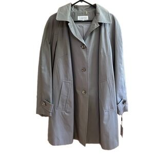 Calvin Klein Classic Gray Trench Coat